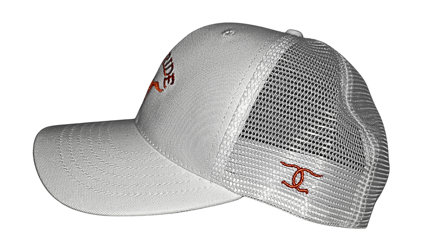 "Wild Ride" Cowboy co. White Trucker Hat- MADE IN USA