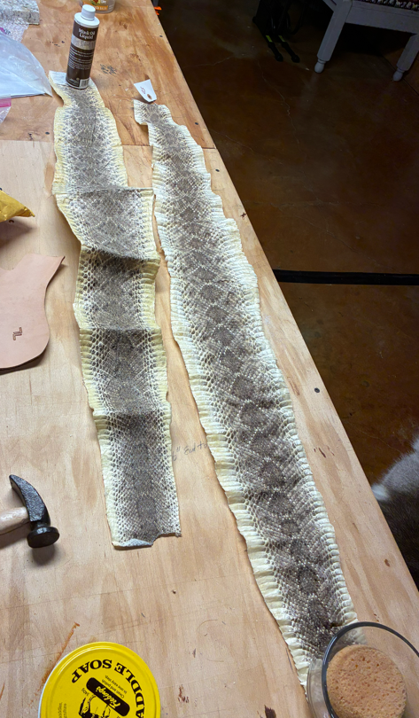 Diamondback Rattlesnake Bifold Wallet by Cowboy co. MADE BY HAND IN USA