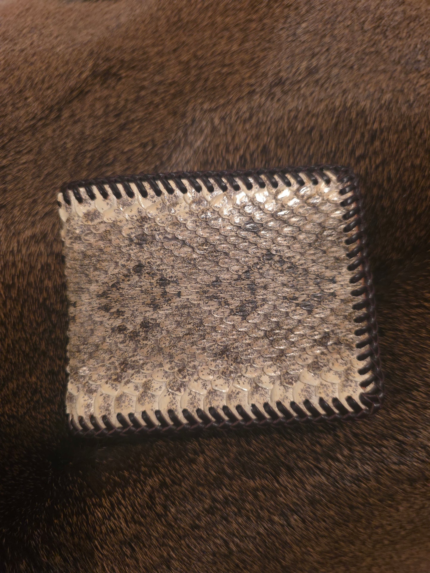 Diamondback Rattlesnake Bifold Wallet by Cowboy co. MADE BY HAND IN USA