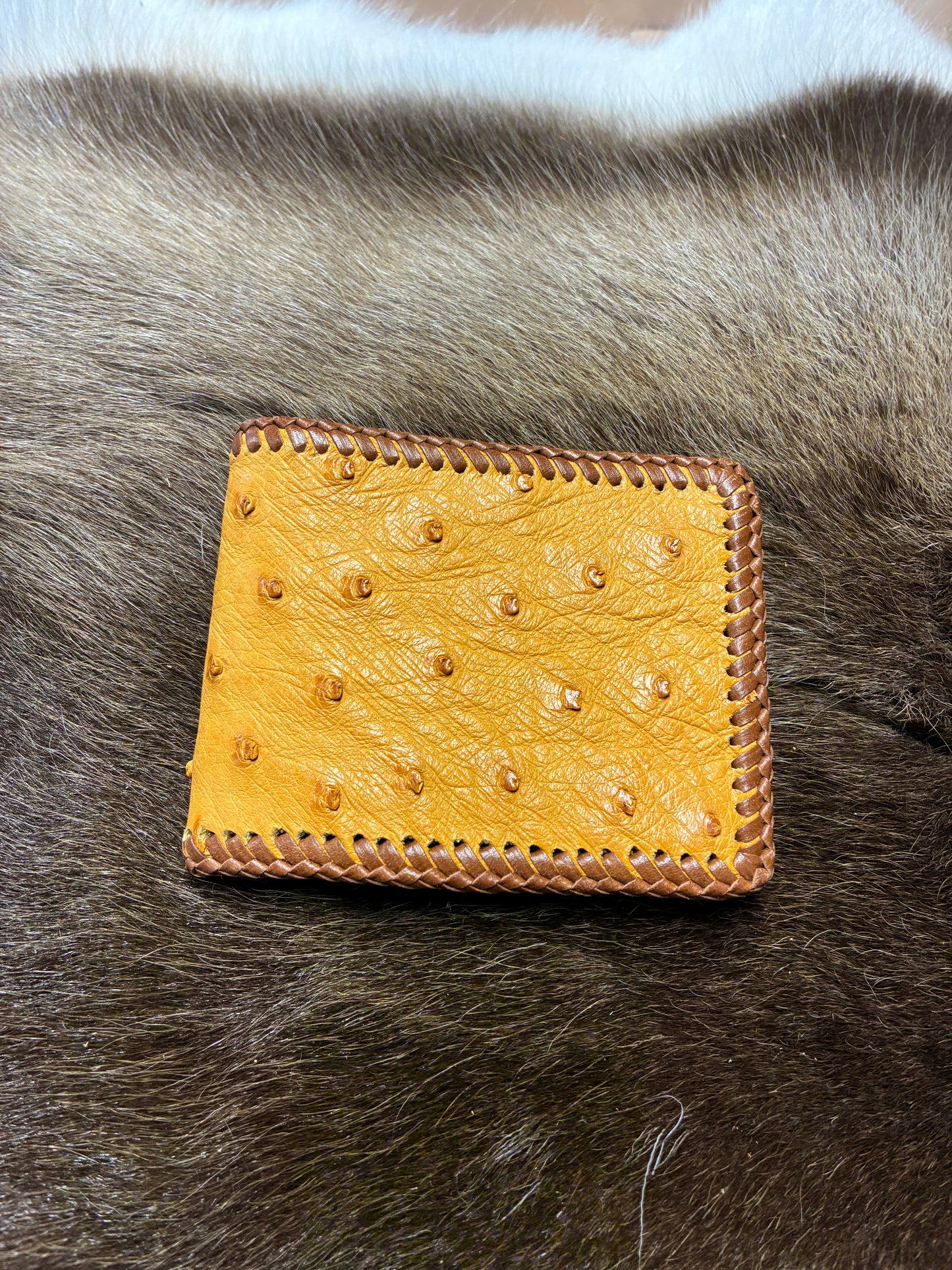 Ostrich Bifold Wallet by Cowboy co. MADE BY HAND IN USA