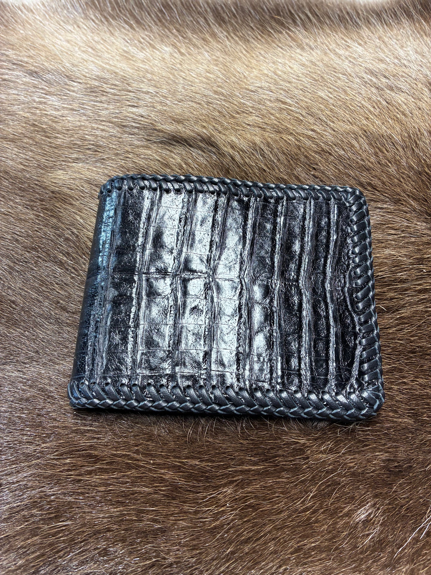 Wild Caught American Alligator Bifold Wallet by Cowboy co. MADE BY HAND IN USA
