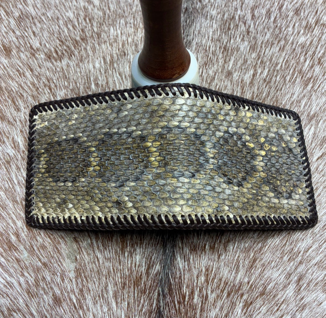 Diamondback Rattlesnake Bifold Wallet by Cowboy co. MADE BY HAND IN USA