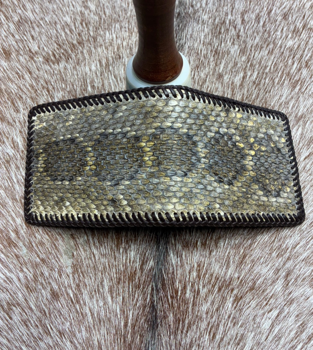 Diamondback Rattlesnake Bifold Wallet by Cowboy co. MADE BY HAND IN USA