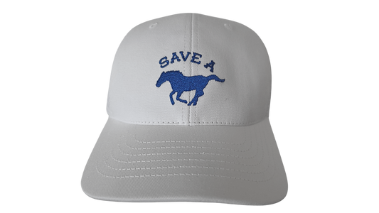 "Save a ... (horse)" White Trucker Hat- MADE IN USA