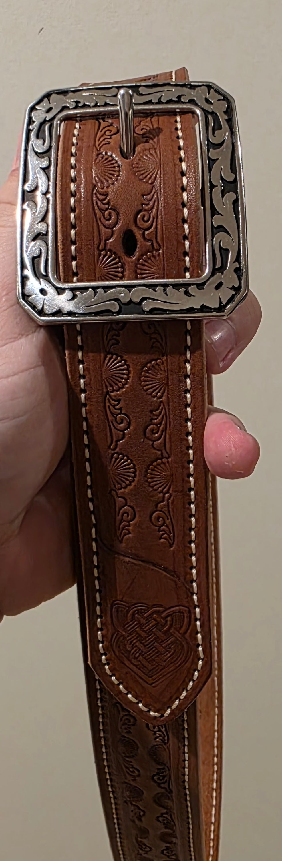 Handmade Stamped Leather Belts- MADE IN USA