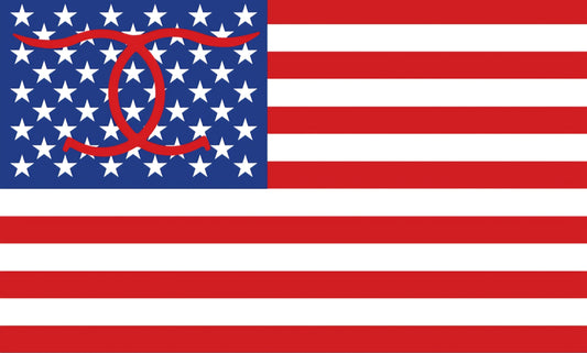 Cowboy co. American Flag Decal: Semper Fi collection- Stars, Stripes & Spurs Edition – Made in USA