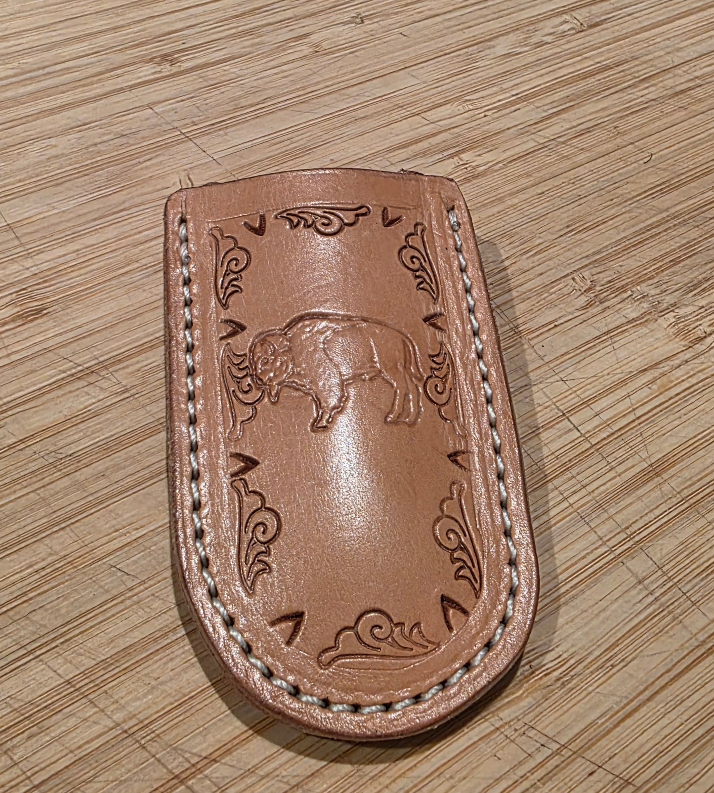 Handmade Leather Knife Sheaths: Buffalo or Bulls Hide- MADE IN USA